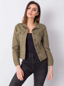 RUE PARIS Khaki kurtka jeansowa - 2868235696