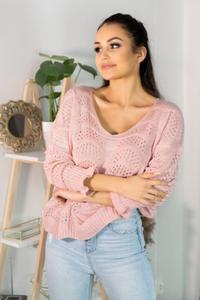 Sweter Damski Model Venigam Powder Pink - Merribel - 2868237715