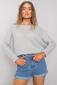 Sweter Damski Model TW-SW-BI-2269.25X Grey - Och Bella - 2868238133