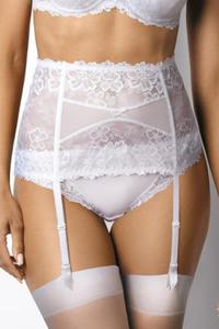 Gorsety, body, pasy Pas do poczoch Model 053/3 Carmela White - Mat - 2871591534