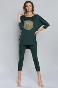 Piama piama Italian Fashion Mandala r.3/4 sp.3/4 zielony - Italian Fashion - 2872314978