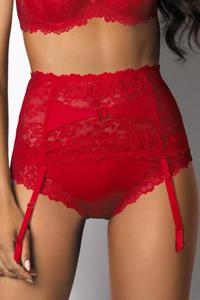 Gorsety, body, pasy Pas do Poczoch Model 053/3 Carmela Red - Mat - 2872703399