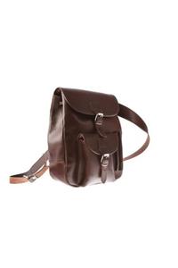 Modny plecak skrzany Vintage P1 Brown - Verosoft - 2869937155