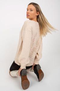 Sweter Damski Model TW-SW-BI-3017.54 Beige - Och Bella - 2875183271