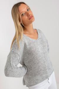 Sweter Damski Model TW-SW-BI-3002.98 Grey - Och Bella - 2875183276