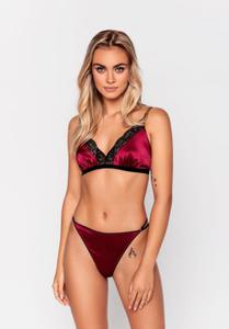 Komplet Mija Vu Lovely II S-XL bordowy - 2871305234