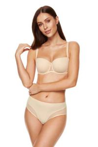 Biustonosz push up Biustonosz Usztywniany Model Zara B4 Beige - Gorteks - 2874125856