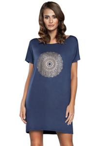 Koszulka nocna Koszula Nocna Model Mandala kr.r. Navy - Italian Fashion - 2874734402