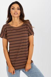 T-shirt Damski Model RV-TS-8568.41P Brown - BFG - 2875002851