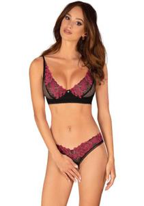 Komplet Obsessive Rosenty Set XS-2XL czarny - 2875972569