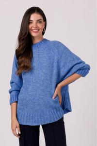 Sweter Damski Model BK105 Lazur - BE Knit - 2875973058