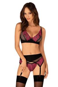 Komplet Model Rosenty 3cz Set Black/Pink - Obsessive - 2875973121