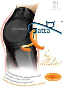 Rajstopy Gatta Bye Cellulite 50 den 2-4 grafit/odc.szarego - 2876989269