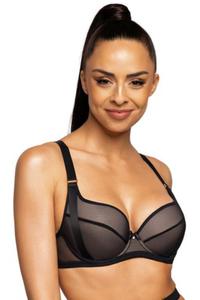 Biustonosz push up Biustonosz Push-up Model 0201/11 Denise Black - Mat - 2876989483