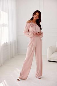 Spodnie Damskie Model Alaya ROZ SPD0032 Pink - Roco Fashion - 2878554241