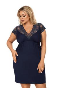 Koszulka nocna Koszula Nocna Model Tess plus Navy - Donna - 2878216729