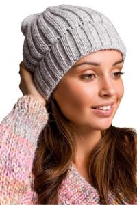 Czapka Damska Model BK058 Grey - BE Knit - 2871772982