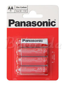 4 x bateria cynkowo-w?glowa Panasonic R6 AA (blister) - 2351808406