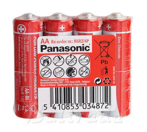 4 x bateria cynkowo-w?glowa Panasonic R6 AA (taca) - 2850229524