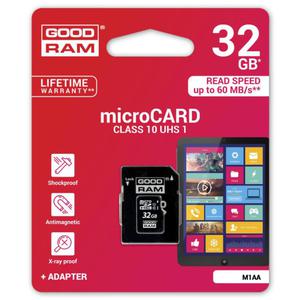 GOODRAM microSDHC 32GB class 10 UHS-I + adapter SD - 2853103940