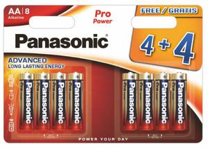 8 x Panasonic Alkaline PRO Power LR6/AA (blister) - 2845075586