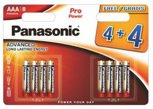 8 x Panasonic Alkaline PRO Power LR03/AAA (blister) - 2848102574