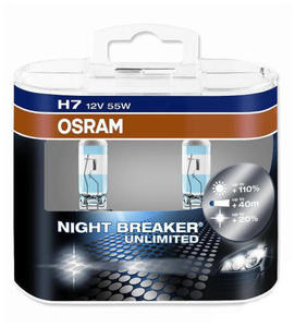 2x Osram H7 NightBreaker UNLIMITED + 110% ?wiat?a (duo pack) - 2845240050