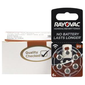 600 x baterie do aparatw s?uchowych Rayovac Acoustic Special 312AE - 2840777498