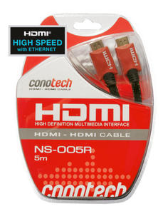 Kabel HDMI (v1.4) Conotech 5m Gold NS-005R - 2351808305