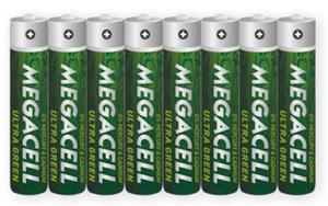 8 x Megacell Ultra Green R03/AAA (taca) - 2845240060