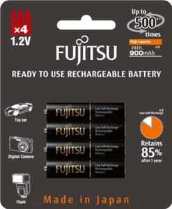 4 x akumulatorki Fujitsu BLACK HR-4UTHC R03/AAA 950mAh - 2846507597