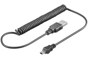 spiralny kabel mini USB 1m Goobay 48968 - 2351808015