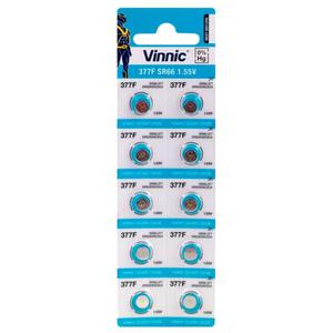 10 x bateria srebrowa mini Vinnic 377 / 376 / SR 626 SW / G4 - 2845486241