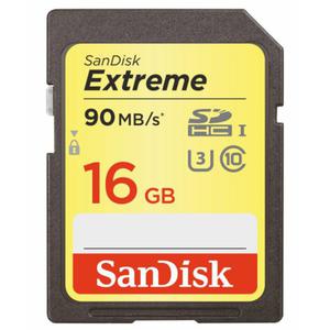 Karta pami?ci SanDisk SDHC 16GB Extreme 600x (90MB/s) UHS-I U3 class 10 - 2844374042