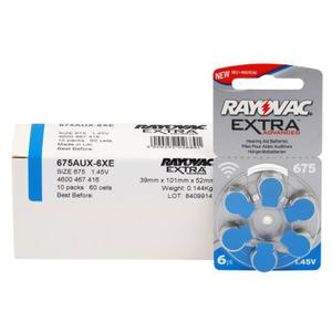 66 x baterie do aparatw s?uchowych Rayovac Extra Advanced 675 MF - 2840776949