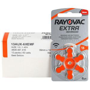 60 x baterie do aparatw s?uchowych Rayovac Extra Advanced 13 MF - 2840776947