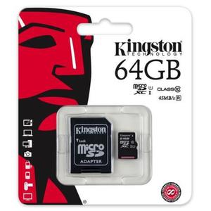 karta pami?ci Kingston microSDXC 64GB class 10 UHS-I + adapter SD
