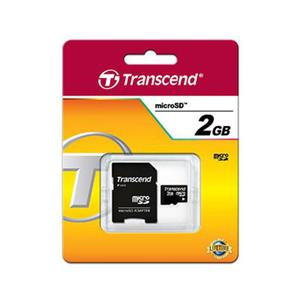 Karta pami?ci Transcend microSD 2GB + adapter do SD - 2853363191