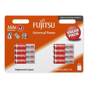 8 x bateria alkaliczna Fujitsu Universal Power LR03 AAA blister - 2843460331