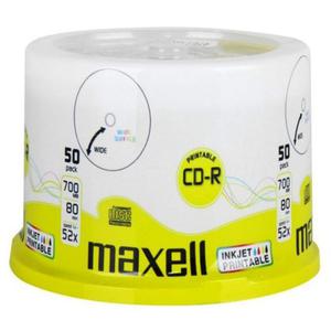 P?yty CD-R 700MB 80MIN MAXELL PRINTABLE cake 50 - 2843884564