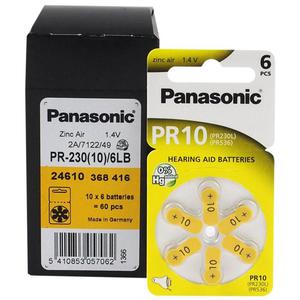 60 x baterie do aparatw s?uchowych Panasonic 10 / PR10 / PR230L / PR536 / PR70 - 2849384557