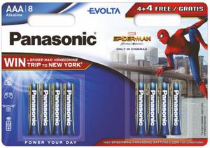 8 x Panasonic Evolta LR03/AAA (blister) SPIDER MAN - 2850390202