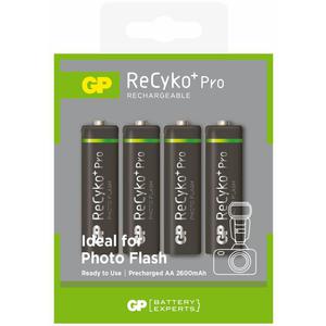 4 x akumulatorki R6/AA GP ReCyko+ Pro Photo Flash 2600mAh - 2850650256