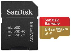 karta pami?ci SanDisk microSDXC 64GB Extreme 667x 100MB/s UHS-I U3 V30 A1