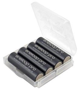 4 x akumulatorki Panasonic Eneloop PRO R6 AA 2550mAh BK-3HCDE (solidny pojemnik) - 2853363197