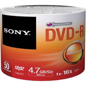 P?yty DVD-R 4,7GB 16X SONY SP50 - 2848102547