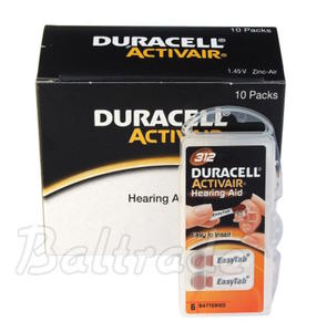 60 x baterie do aparatw s?uchowych Duracell ActivAir 312 - 2840777431