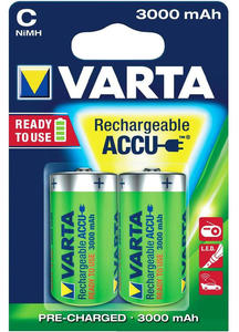 2 x akumulatorki Varta R14 C R2U Ni-MH 3000mAh - 2841389148