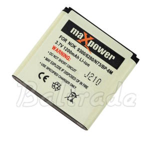 Bateria maXpower do Nokia N73/9300/3250 Li-ion 1200mAh - 2853103959