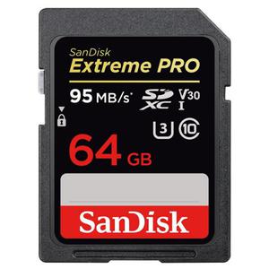 SanDisk SDXC 64GB Extreme PRO 95MB/s 633x UHS-I - 2840777475